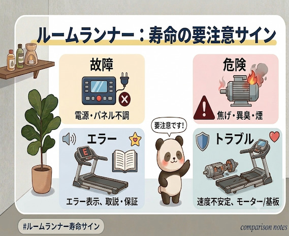 ルームランナー 故障症状